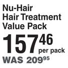 Nu Hair Hair Treatment Value Pack-Per Pack  
