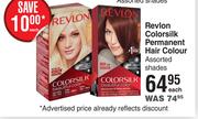 Revlon Colorsilk Permanent Hair Colour (Assorted Shades)-Each