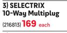 Selectrix 10 Way Multiplug-Each