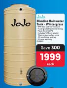 JoJo Slimline Rainwater Tank Wintergrass-Each