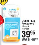 Safety 1st Outlet Plug Protectors-12's Per Pack