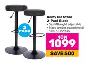 Remy Bar Stool 2 Pack Black
