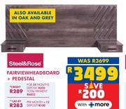 Steel & Rose Fairview Headboard + Pedestal