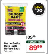Home Butler Bulk Pack Refuse Bags-50Pack