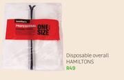 Hamiltons Disposable Overall 