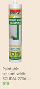Soudal Paintable Sealant White-270ml