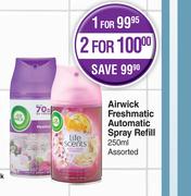Airwick Freshmatic Automatic Spray Refill Assorted-For 2 x 250ml