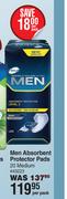 Tena Men Absorbent Protector Pads (20 Medium)-Per Pack