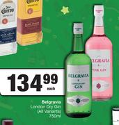 Belgravia London Dry Gin (All Variants)-750ml Each