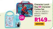 Character Lunch Bag Or Character Combo Set-Each