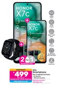 2 x Honor X7C Smartphone-On 1GB Red Core + Promo 10GB Data