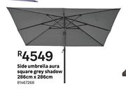 Side Umbrella Aura Square Grey Shadow-286cm x 286cm