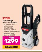 Ryobi 1600W High Pressure Washer