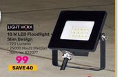 Lightworx 10W LED Floodlight Slim Design