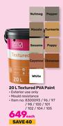 Simple Choice 20L Textured PVA Paint-Each