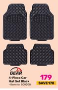 1st Gear 4 Piece Car Mat Set Black