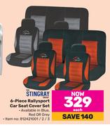 Stingray 6 Piece Rallysport Car Seat Cover Set-Each