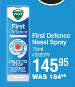 Vicks First Defence Nasal Spray-15ml