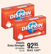 Disprin Extra Strength-48 Tablets Each
