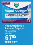 Vicks VapoLozenges+ Immune Support-16 Lozenges 