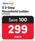 Home Quip 2 Step Household Ladder-Each