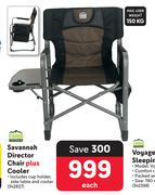 Campmaster Savannah Director Chair Plus Cooler