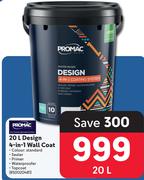 Promac 20L Design 4 In 1 Wall Coat