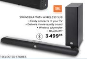 3JBL Soundbar With Wireless SUB
