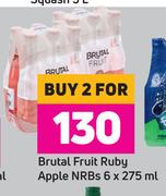 Brutal Fruit Ruby Apple NRBs-For 2 x 6 x 275ml