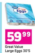 Great Value Large Eggs-30's