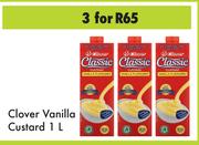 Clover Vanilla Custard-For 3 x 1L