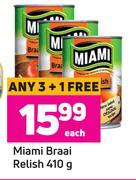 Miami Braai Relish-410g Each