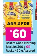 Bakers Good Morning Biscuits 300g Or Rusks 450g-For Any 2