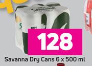 Savanna Dry Cans-6 x 500ml