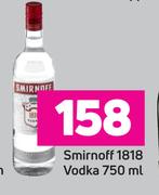 Smirnoff 1818 Vodka-750ml
