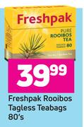 Freshpak Rooibos Tagless Teabags-80's