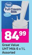 Great Value UHT Milk Assorted-6 x 1L