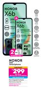 2 x Honor X6b Smartphone-On Red Flexi 160 + Promo 1GB Data