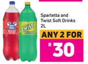 Sparletta And Twist Soft Drinks 2L- For Any 2