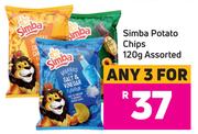 Simba Potato Chips 120g Assorted- For Any 3