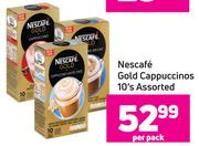 Nescafe Gold Cappuccinos 10's Assorted- Per Pack