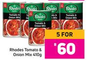 Rhodes Tomato & Onion Mix 410g- For 5