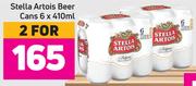 Stella Artois Beer Cans 6 x 410ml- For 2