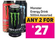 Monster Energy Drink 500ml Assorted- For Any 2