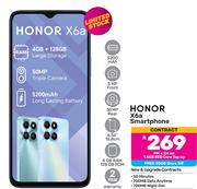 Honor X6a Smartphone-On 1.4GB Red Core Top Up