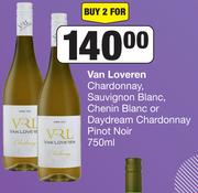 Van Lovaren Chardonnay, Sauvignon Blanc, Chenin Blanc Or Daydream Chardonnay Pinot Noir-For 2x750ml 