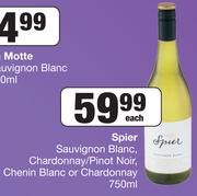 Spier Sauvignon Blanc, Chardonnay/ Pinot Noir, Chenin Blanc Or Chardonnay-750ml Each