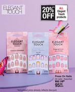 Elegant Touch Press On Nails 24 Nails Assorted-Each