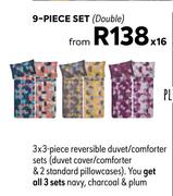 9 Piece Duvet Set (Double) 827779