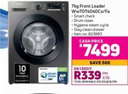 Samsung 7Kg Front Loader WW70T4040CX/FA